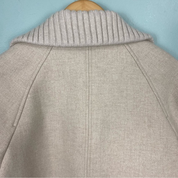 Veronica Beard Shirin Dickey Coat Oatmeal Neutral Wool Blend Sz‎ S Cream - Picture 8 of 8